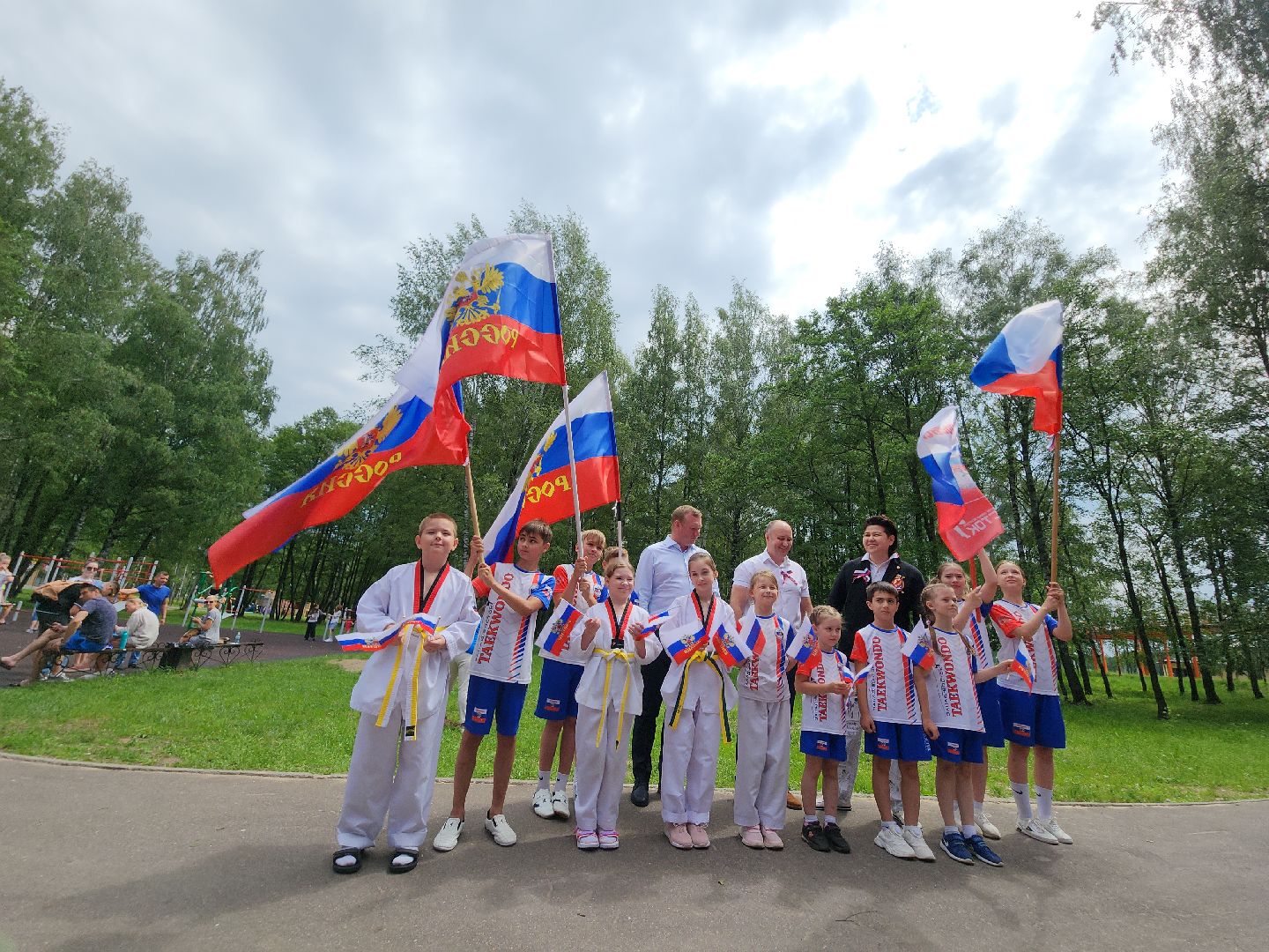 Егорьевск, День России, праздник, парк 200 лет Егорьевску, Подмосковье, Московская область,