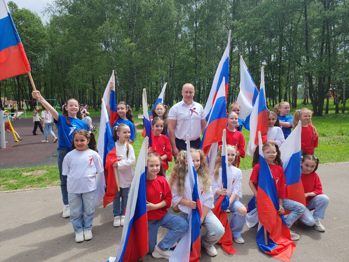 Егорьевск, День России, праздник, парк 200 лет Егорьевску, Подмосковье, Московская область,