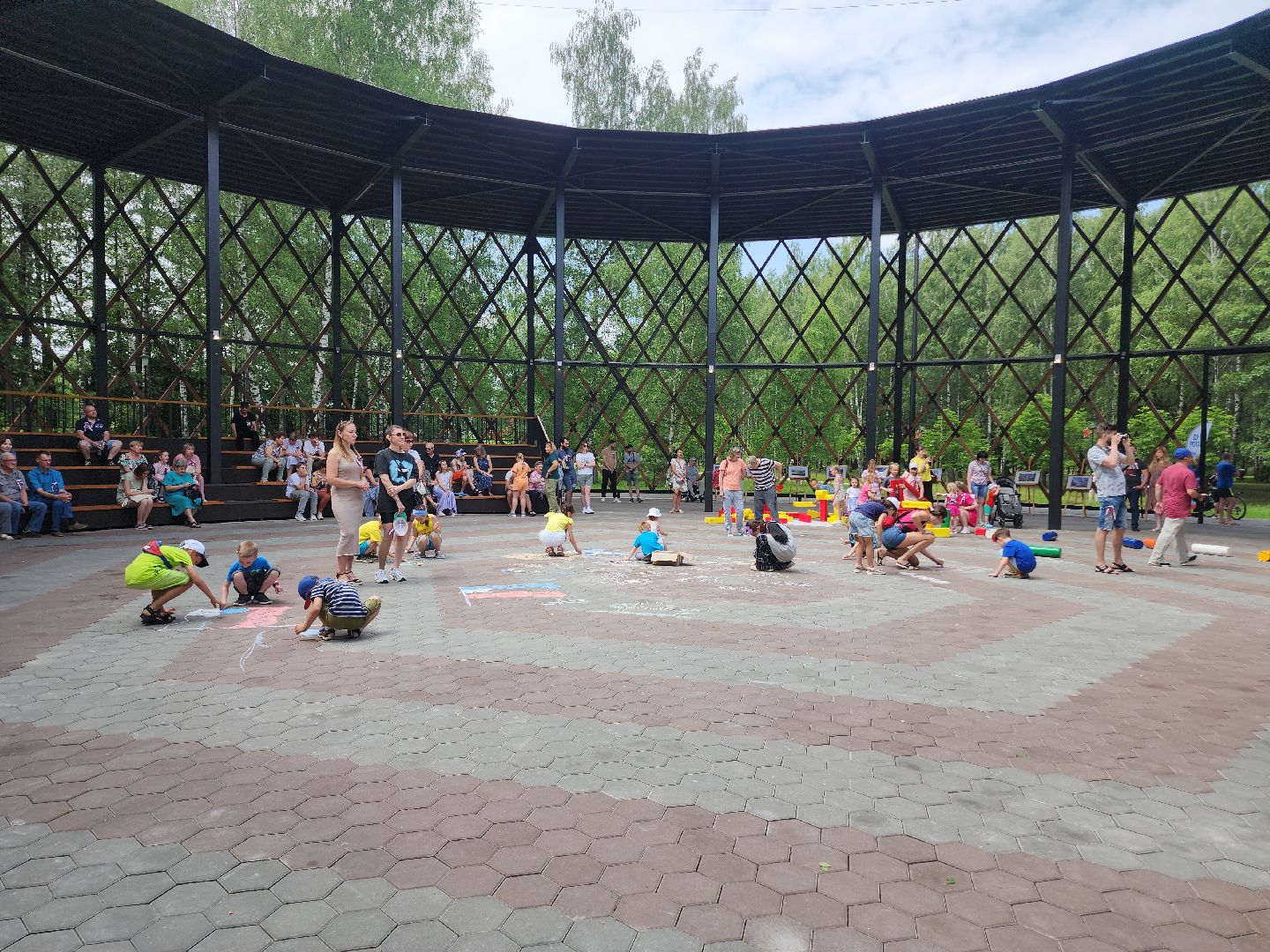 Егорьевск, День России, праздник, парк 200 лет Егорьевску, Подмосковье, Московская область,