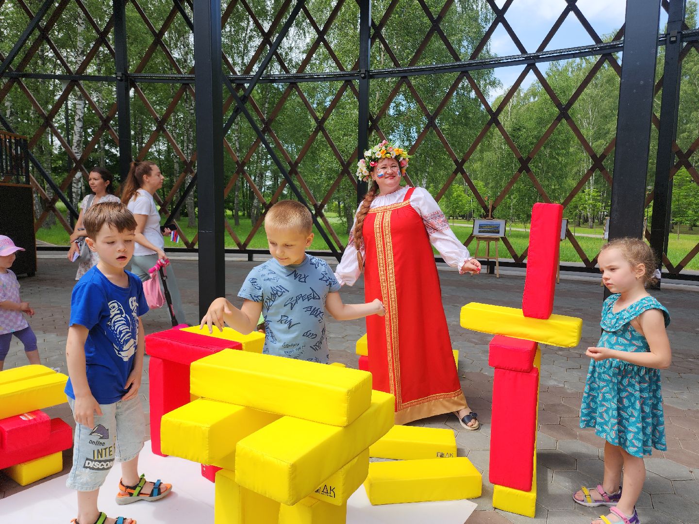 Егорьевск, День России, праздник, парк 200 лет Егорьевску, Подмосковье, Московская область,