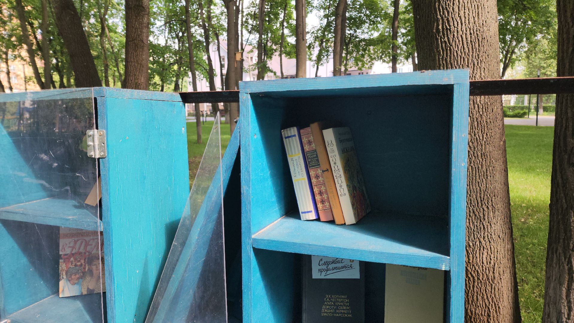 Подольск, Парк Талалихина, буккроссинг, книги, Чтение,