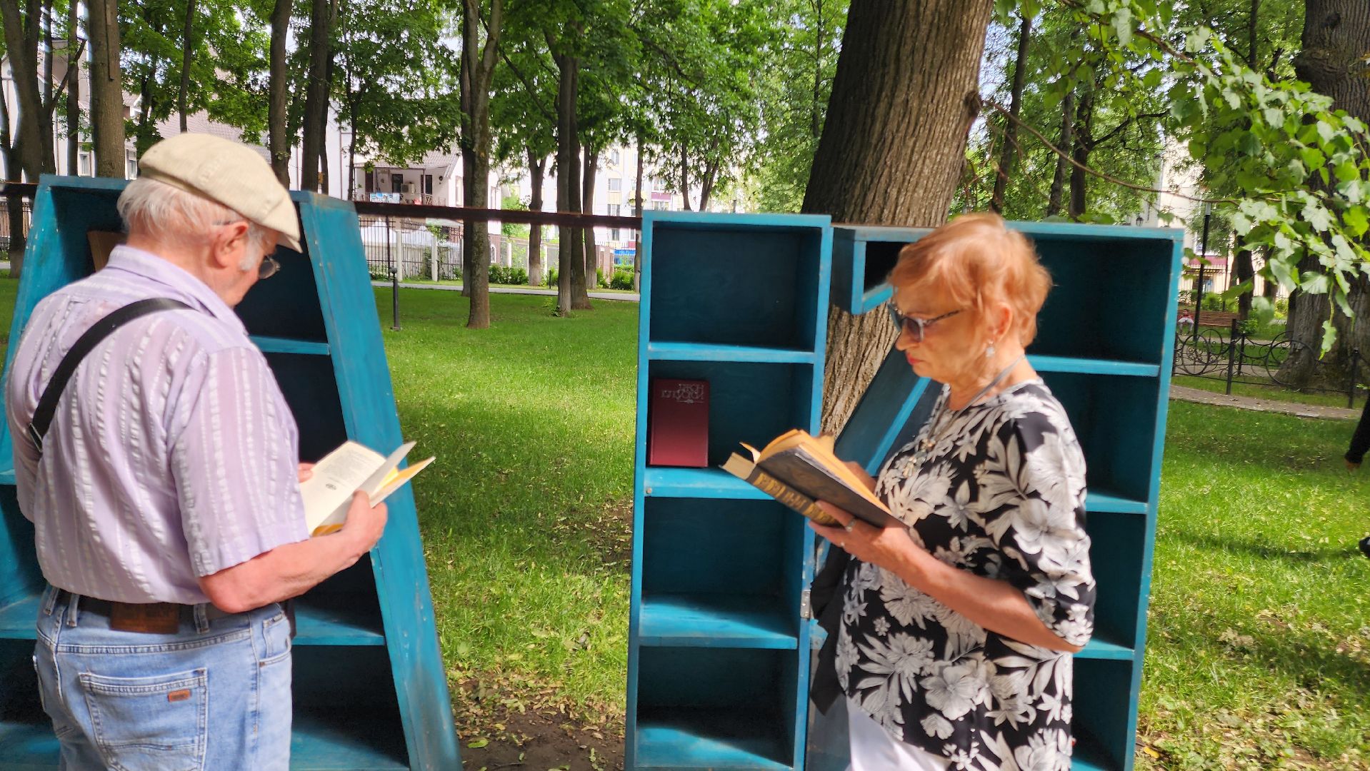 Подольск, Парк Талалихина, буккроссинг, книги, Чтение,