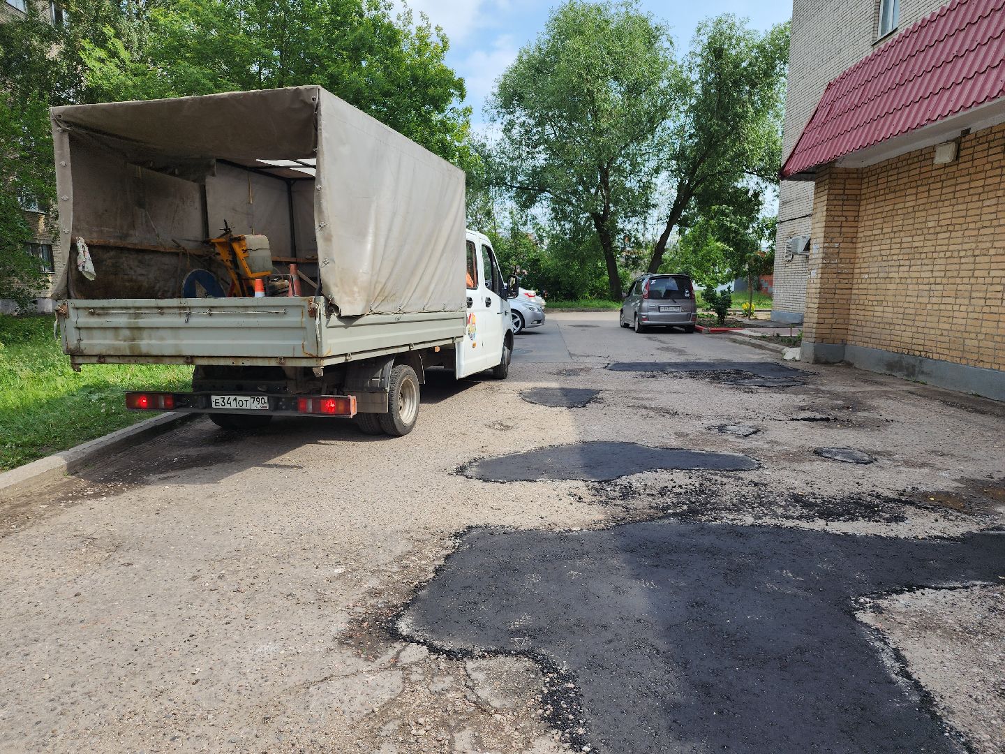 серпухов, подмосковье, ремонт дороги,