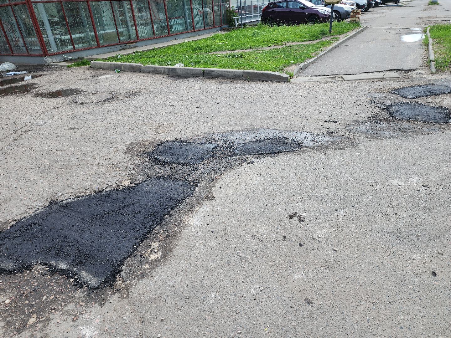 серпухов, подмосковье, ремонт дороги,