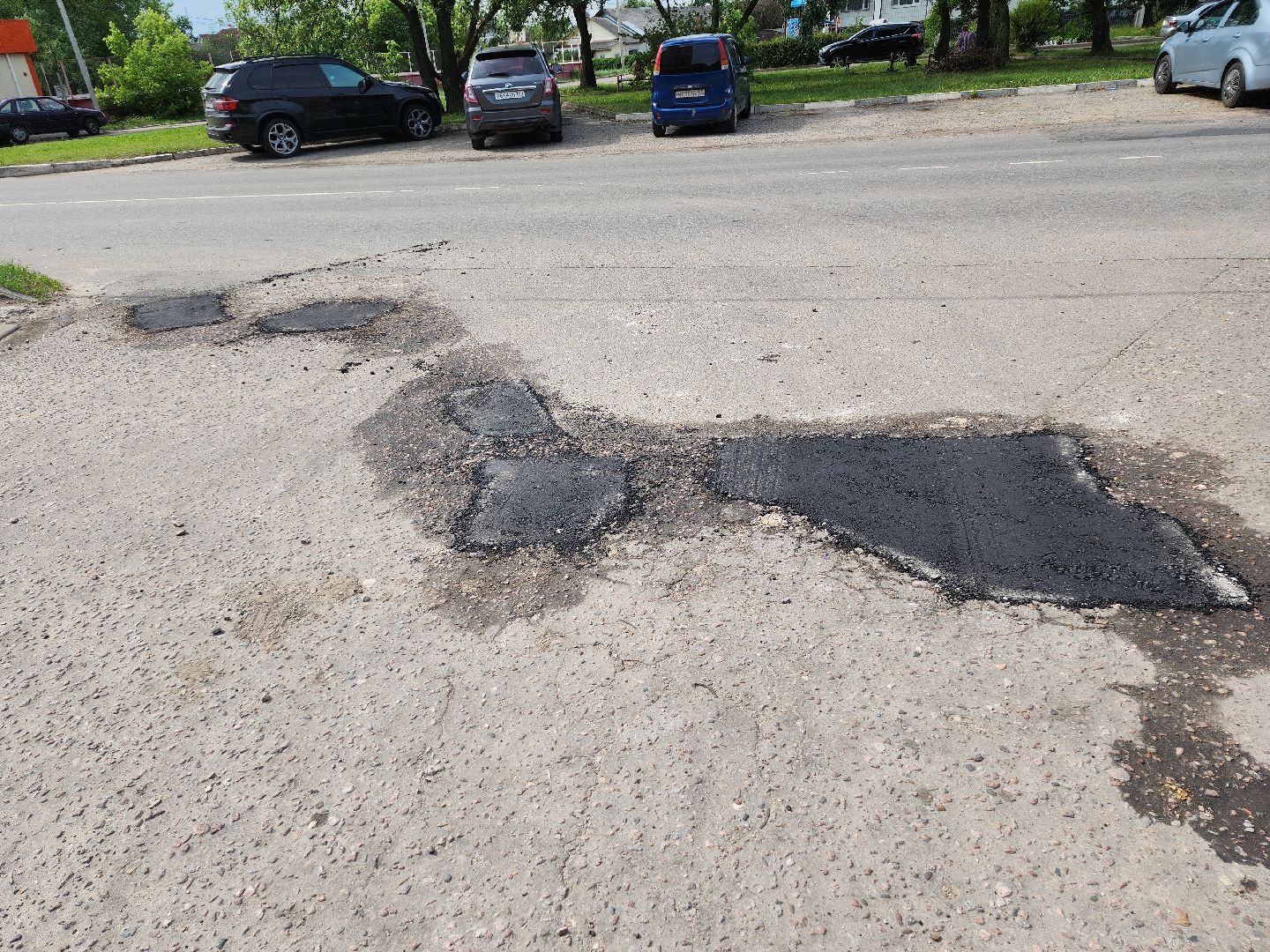 серпухов, подмосковье, ремонт дороги,