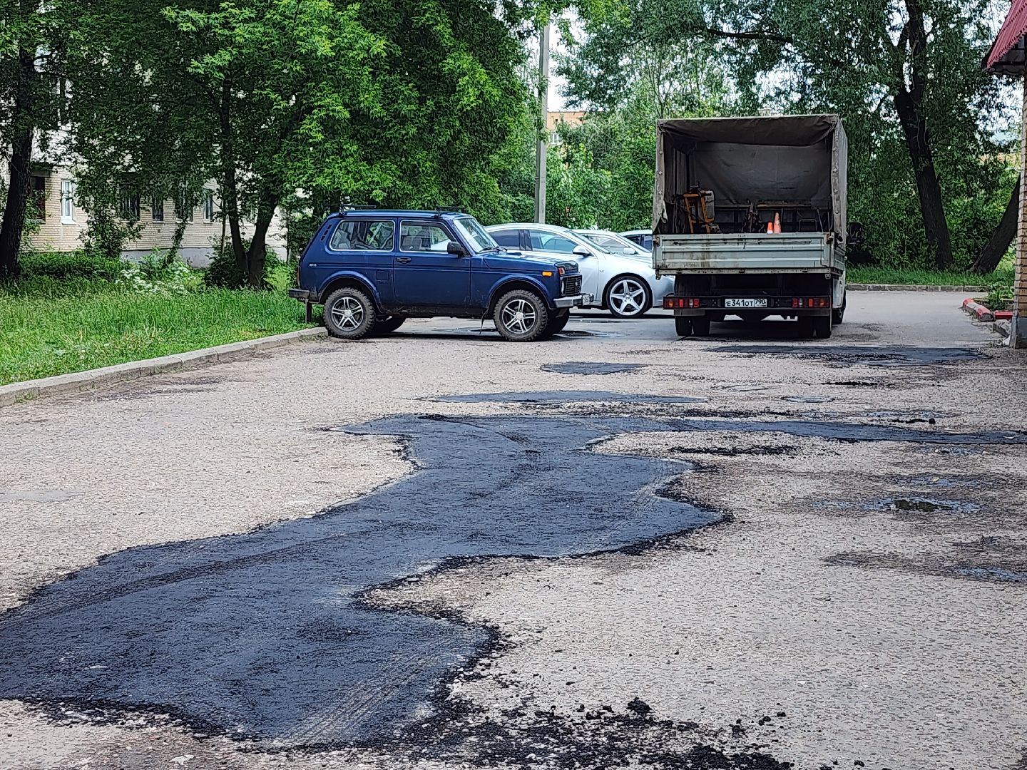 серпухов, подмосковье, ремонт дороги,