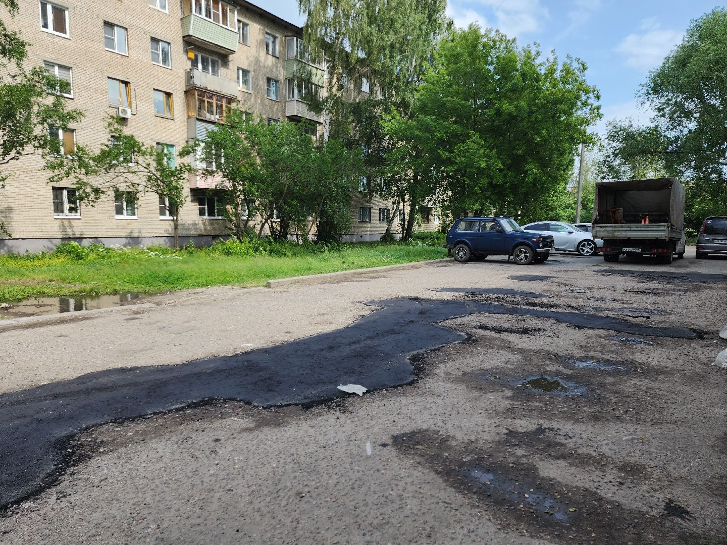 серпухов, подмосковье, ремонт дороги,