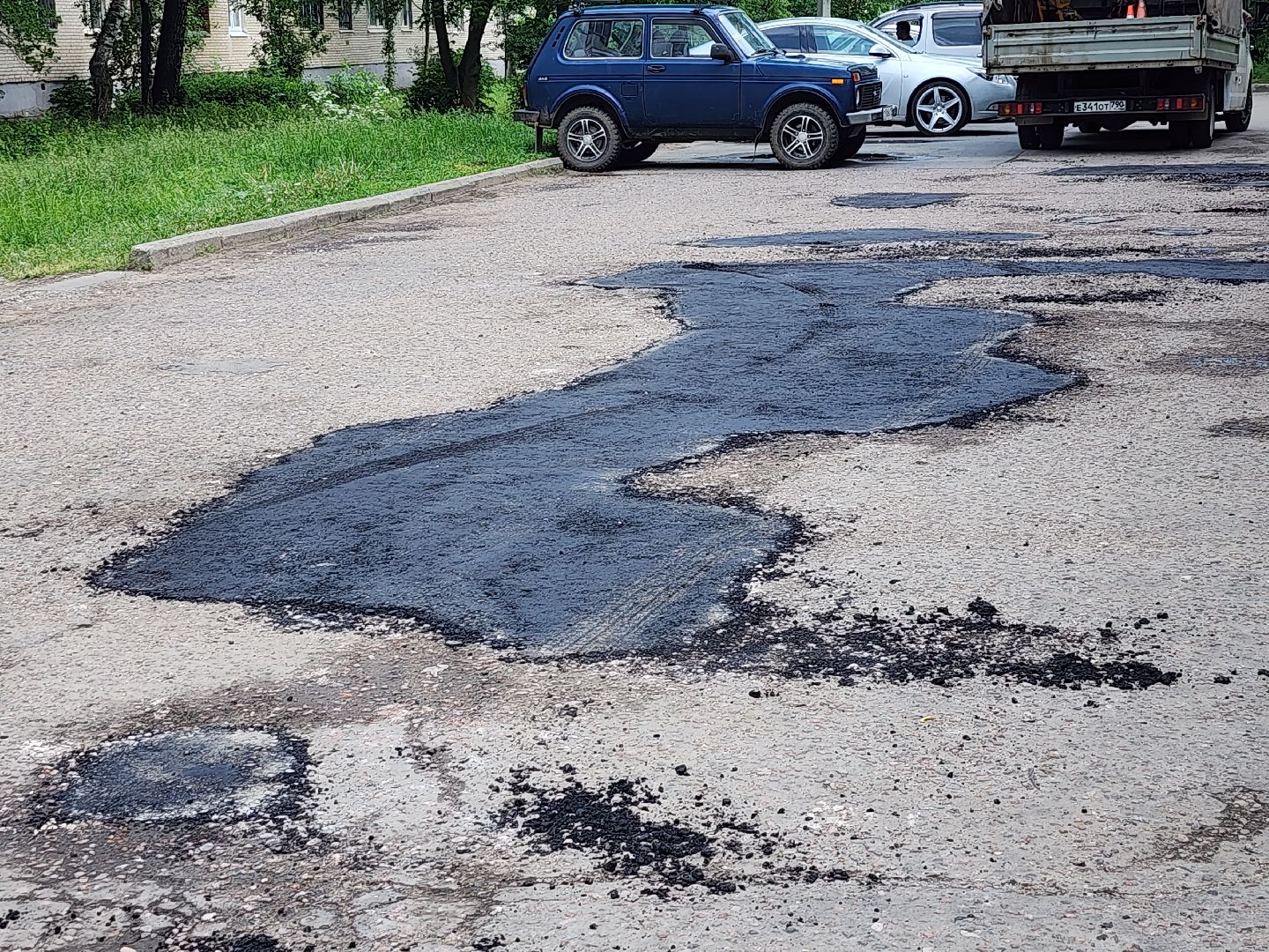 серпухов, подмосковье, ремонт дороги,