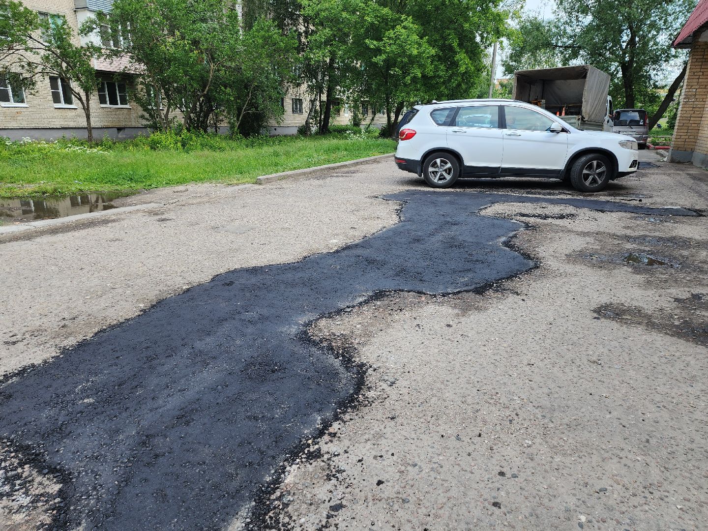 серпухов, подмосковье, ремонт дороги,