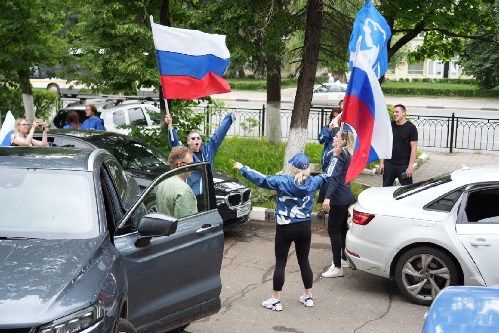 Сергиев Посад, Сергиево-Посадский городской округ, День России, Автопробег, Праздник, Патриотизм, Единая Россия,