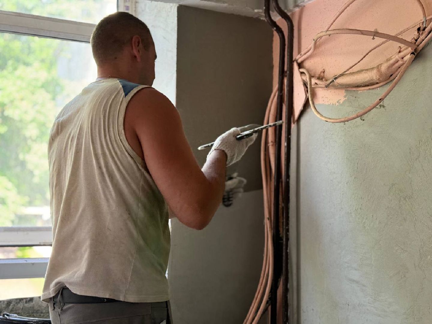 капитальный ремонт, штукатурка, подьезды,