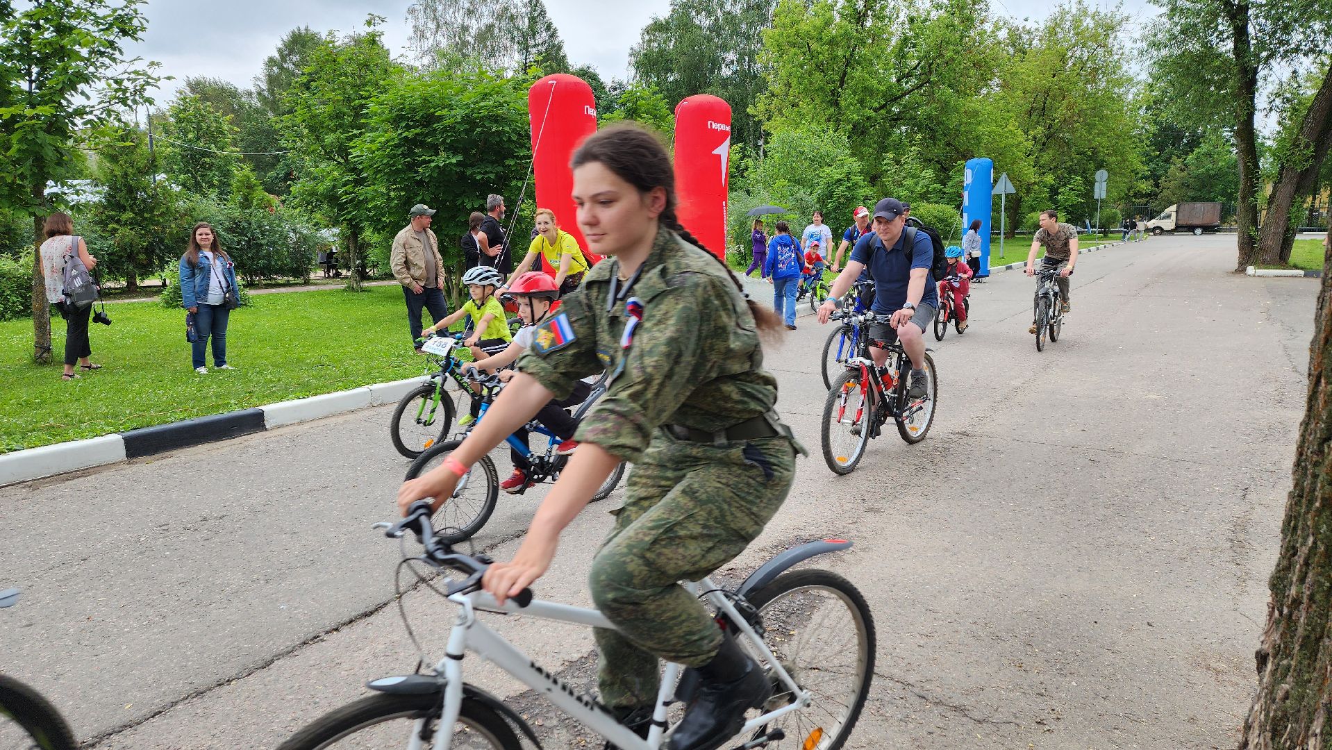 Солнечногорск, велопарад, велосипедисты, День России,