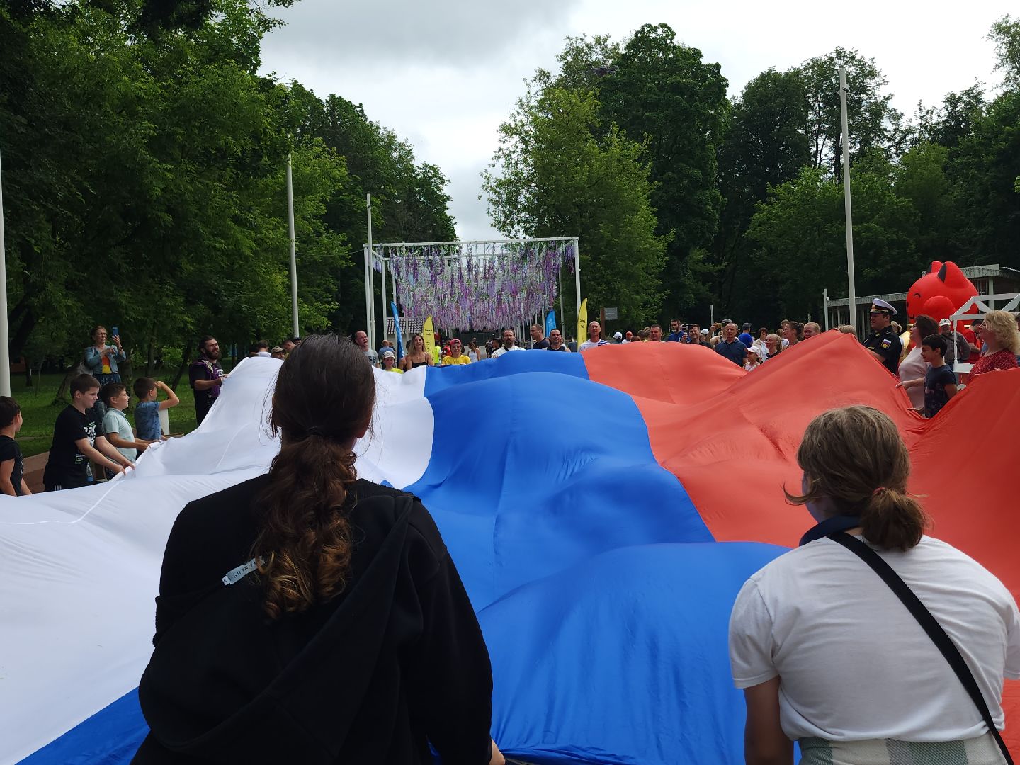 день россии, флаг россии, флешмоб,