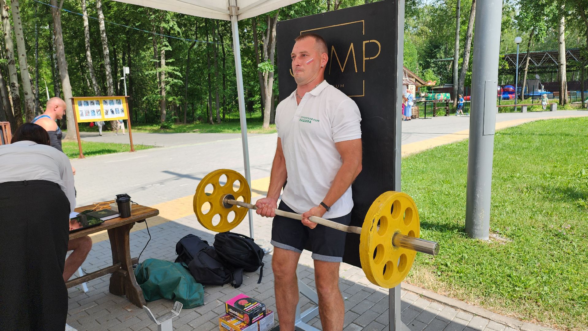 кашира, городской парк, день россии, соревнования, армрестлинг, строгий подъем на бицепс, спорт, фитнес,