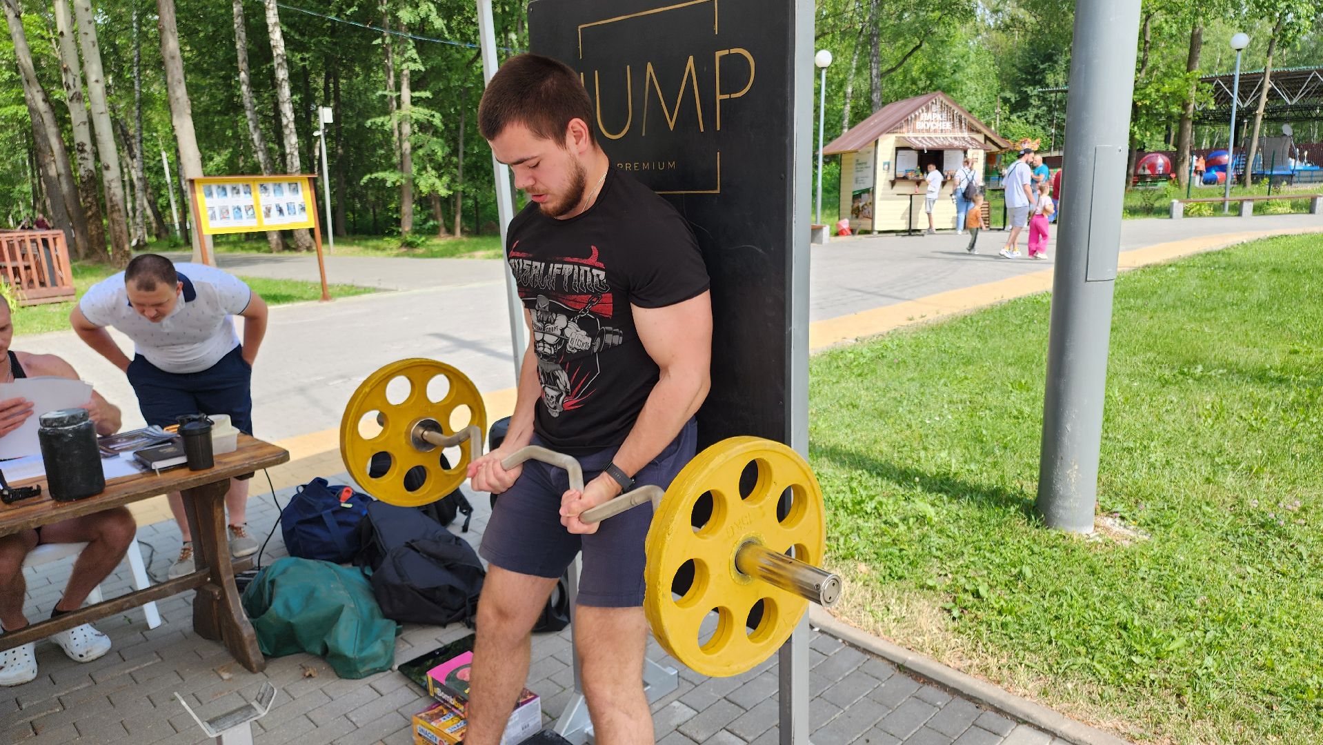 кашира, городской парк, день россии, соревнования, армрестлинг, строгий подъем на бицепс, спорт, фитнес,