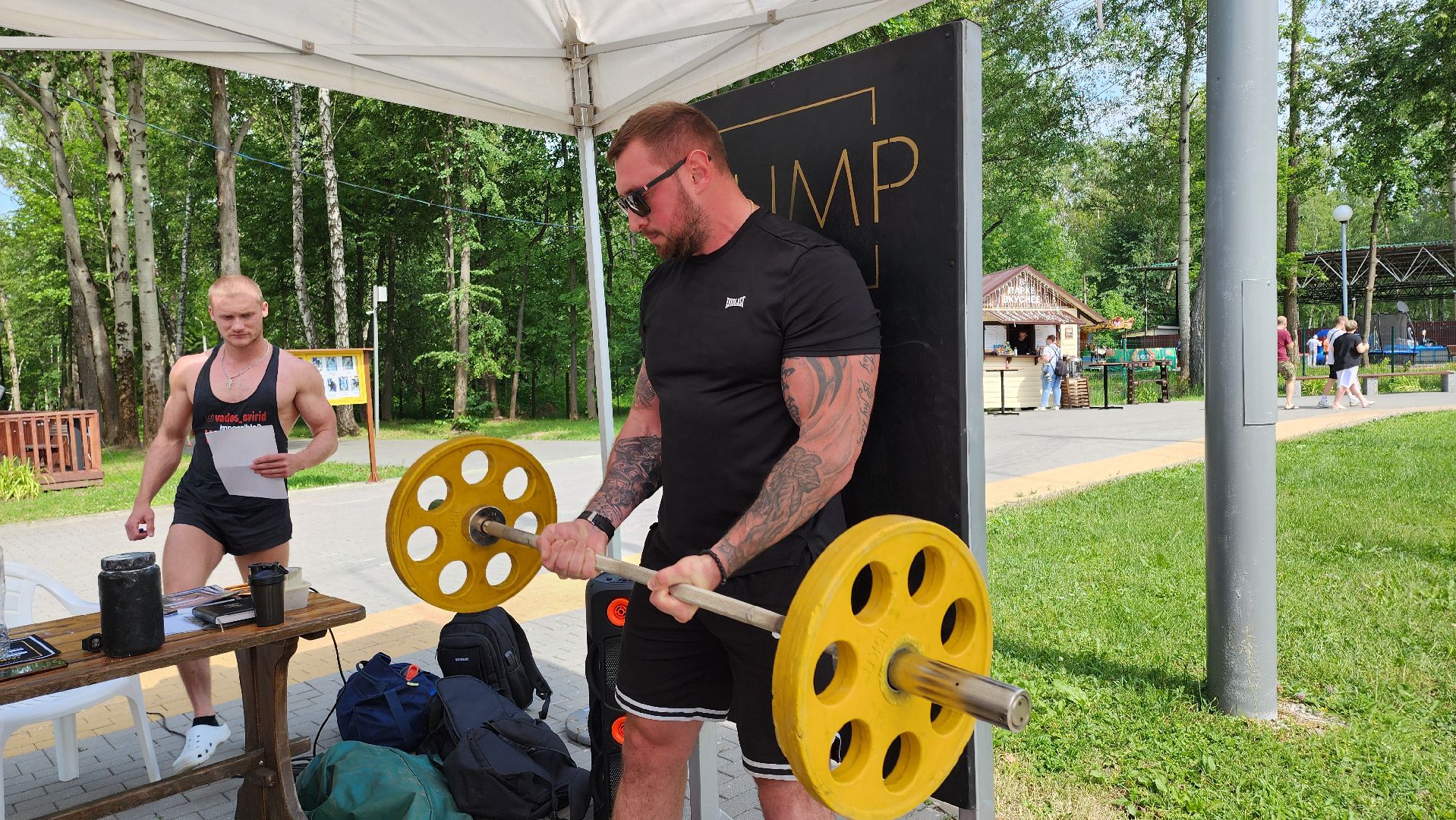 кашира, городской парк, день россии, соревнования, армрестлинг, строгий подъем на бицепс, спорт, фитнес,