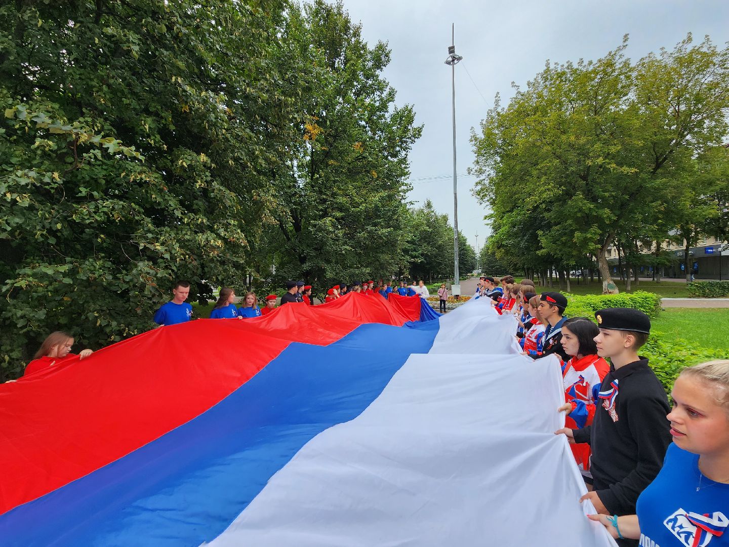 Российский триколлор, Акция в День России, Домодедово,