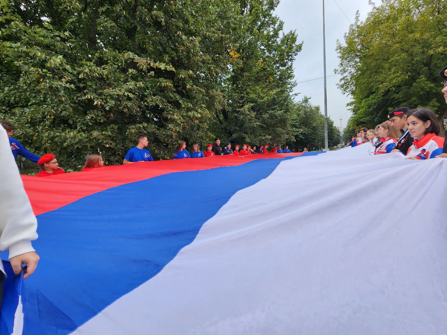 Российский триколлор, Акция в День России, Домодедово,