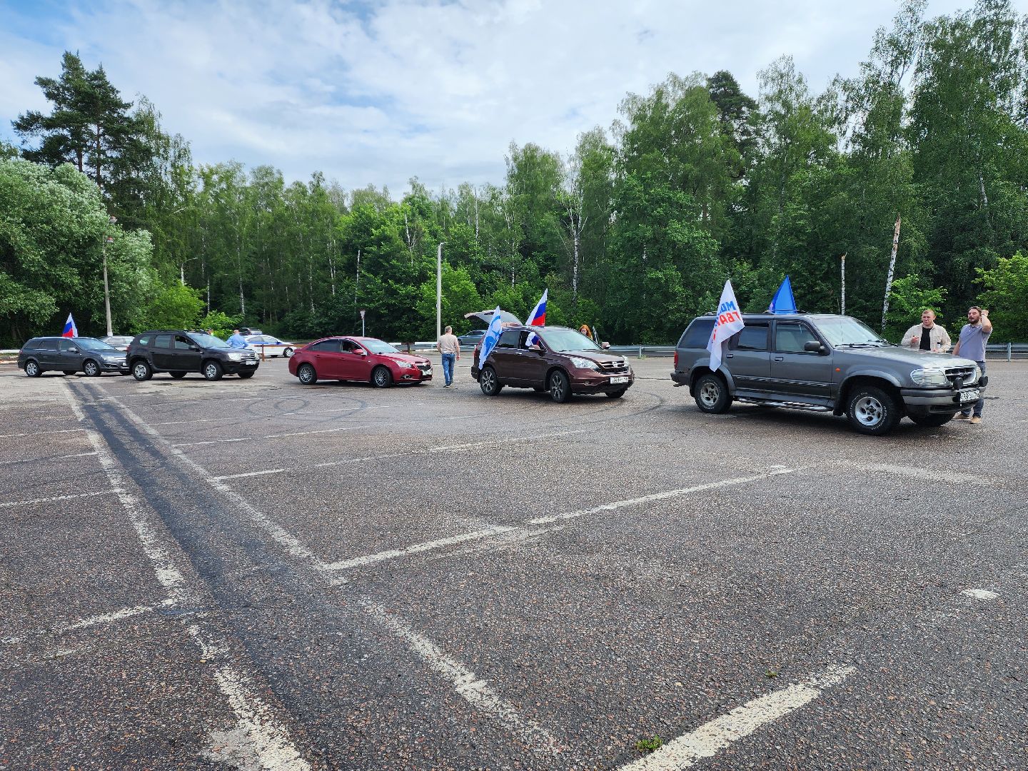 раменское, общество, день россии, автопробег с государственными флагами,