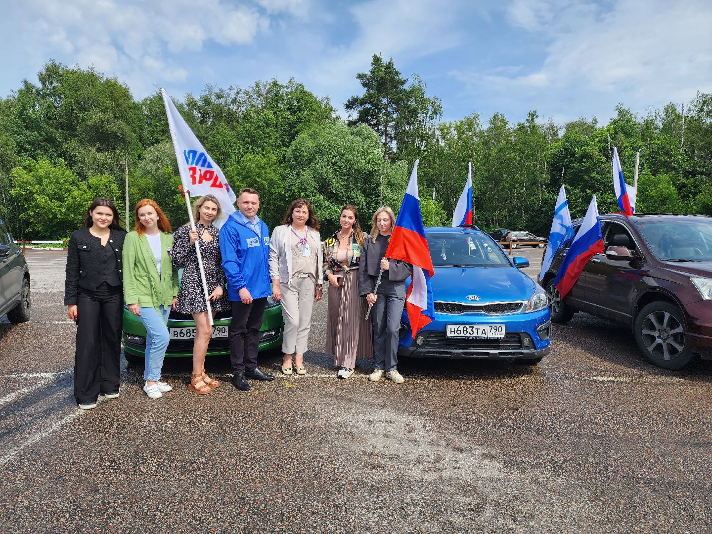 раменское, общество, день россии, автопробег с государственными флагами,