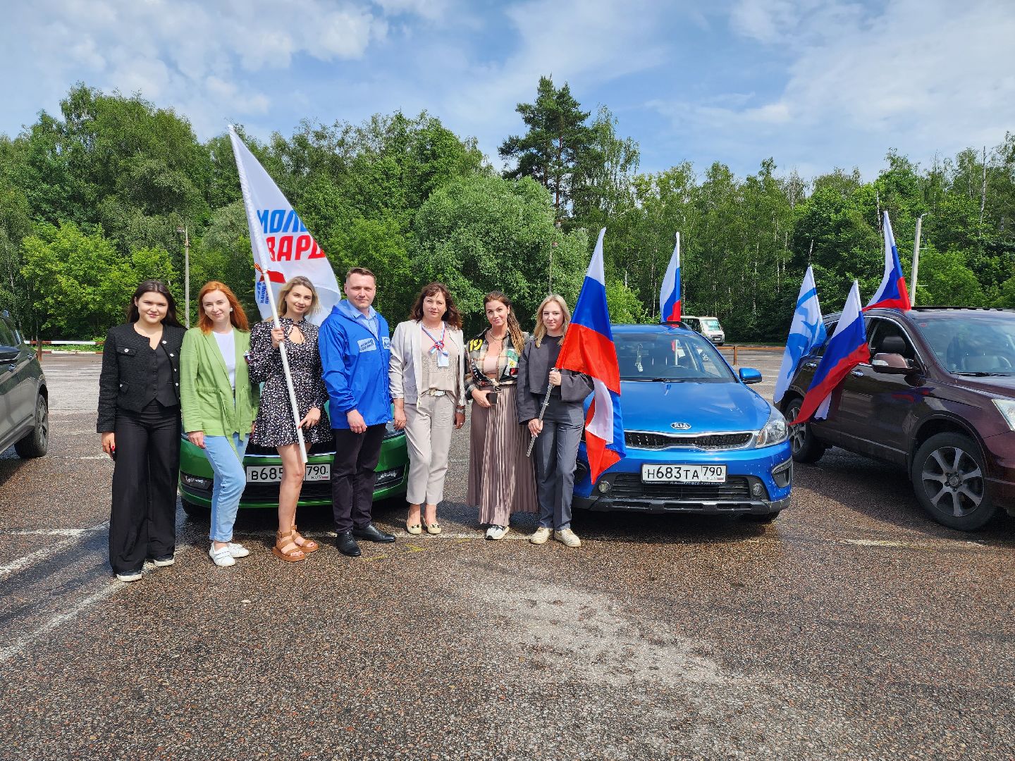 раменское, общество, день россии, автопробег с государственными флагами,