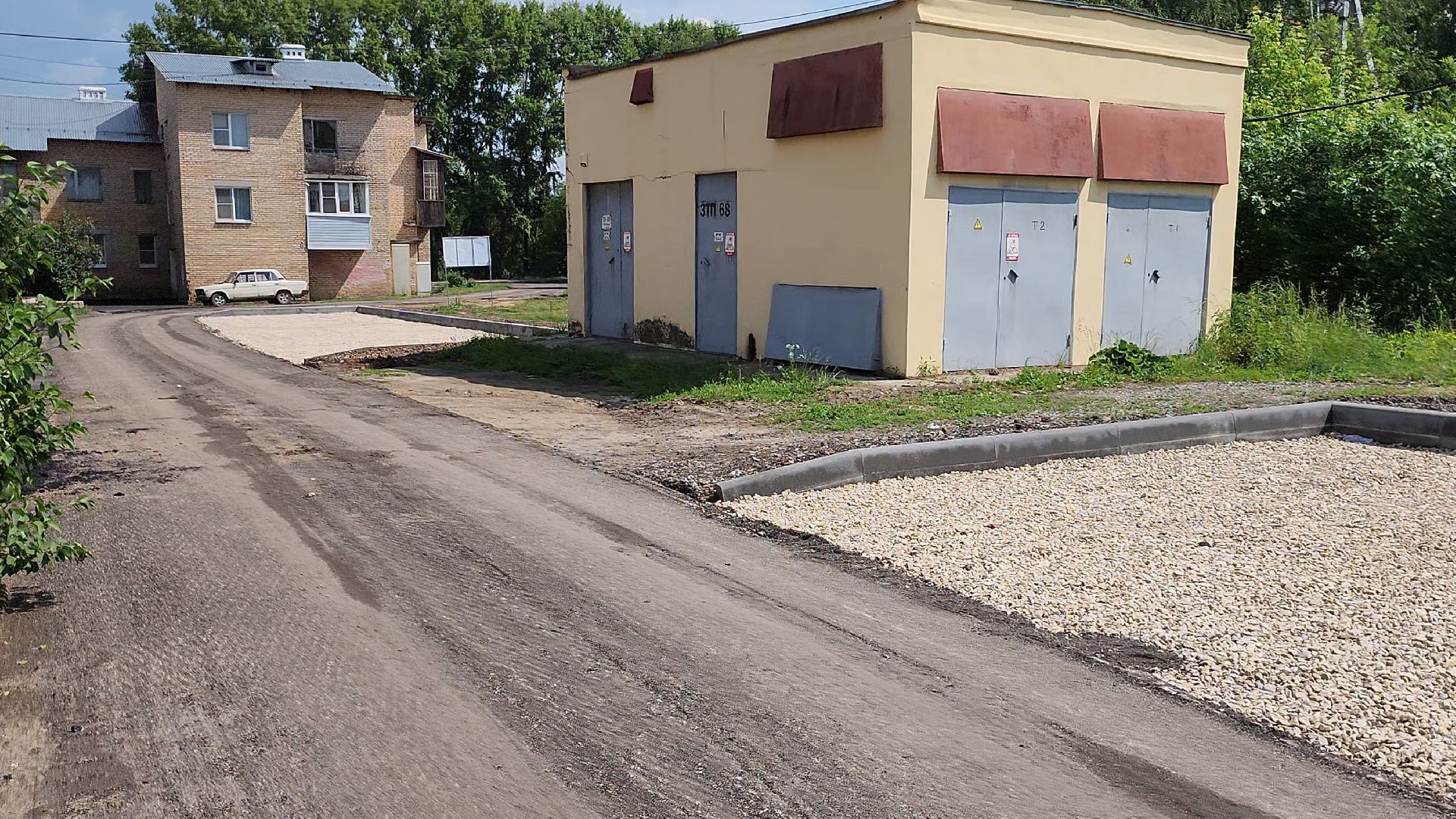 Луховицы, благоустройство двора,