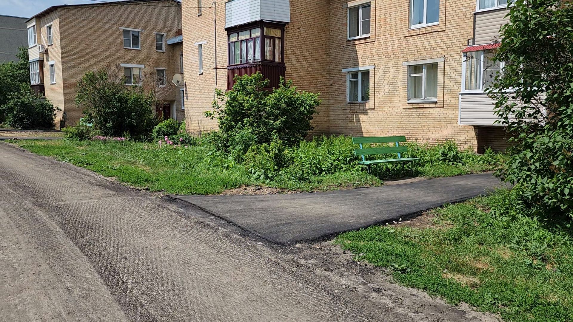 Луховицы, благоустройство двора,