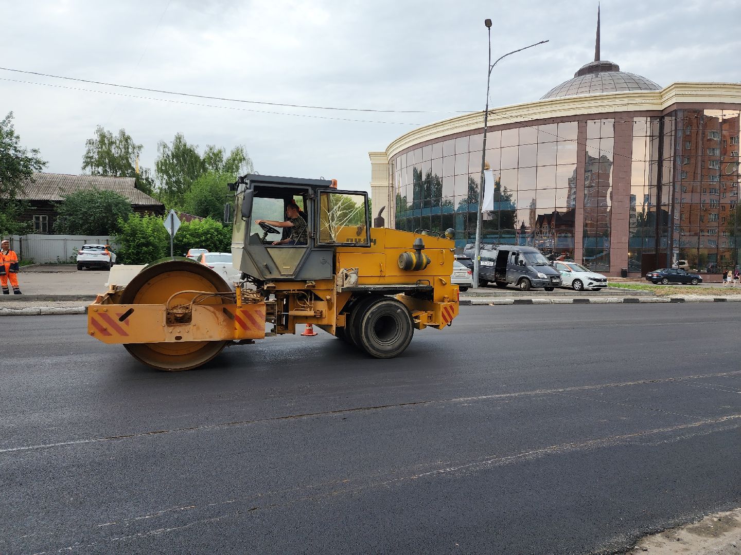 раменское, дороги, ремонт дороги на улице Красноармейской в Раменском,