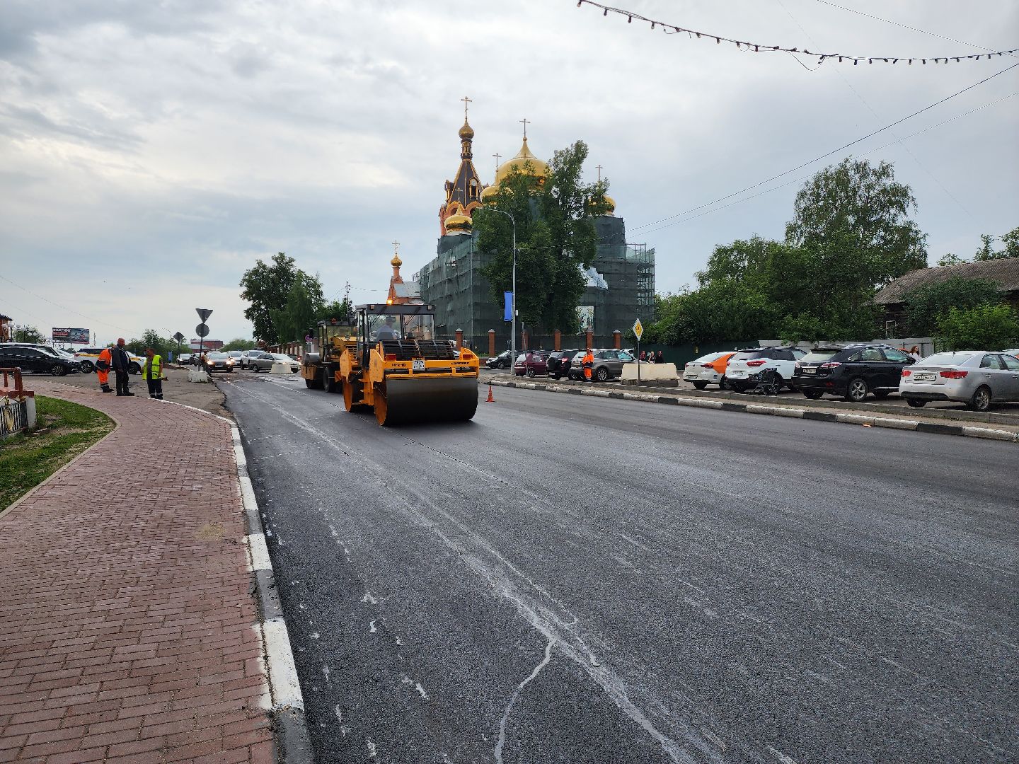 раменское, дороги, ремонт дороги на улице Красноармейской в Раменском,