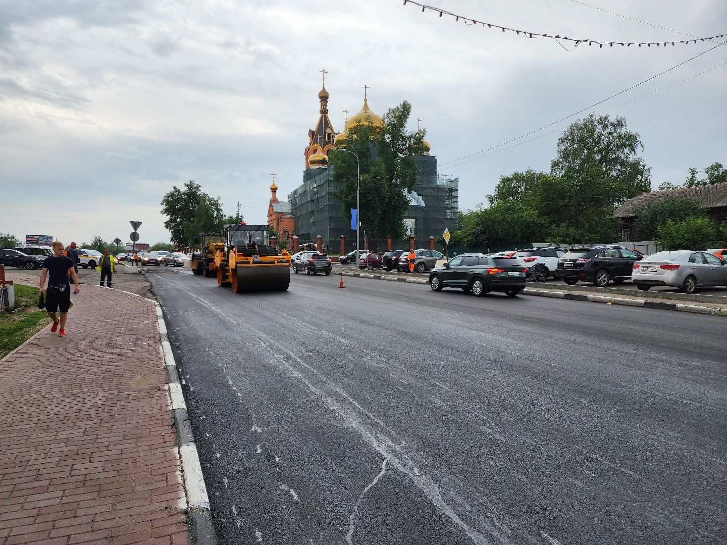 раменское, дороги, ремонт дороги на улице Красноармейской в Раменском,