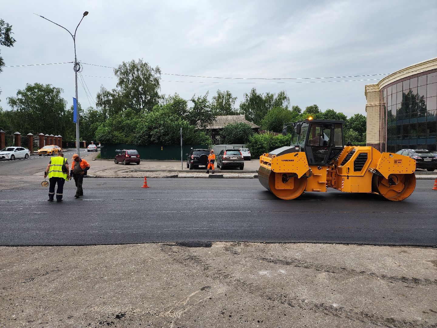 раменское, дороги, ремонт дороги на улице Красноармейской в Раменском,