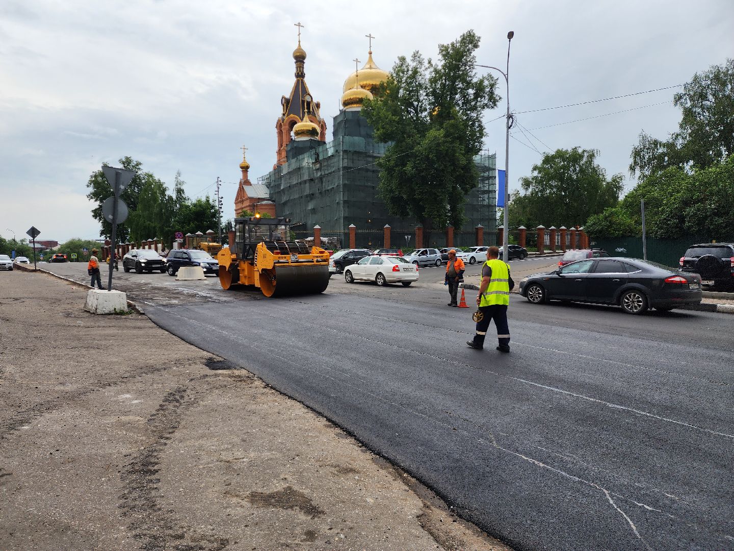 раменское, дороги, ремонт дороги на улице Красноармейской в Раменском,