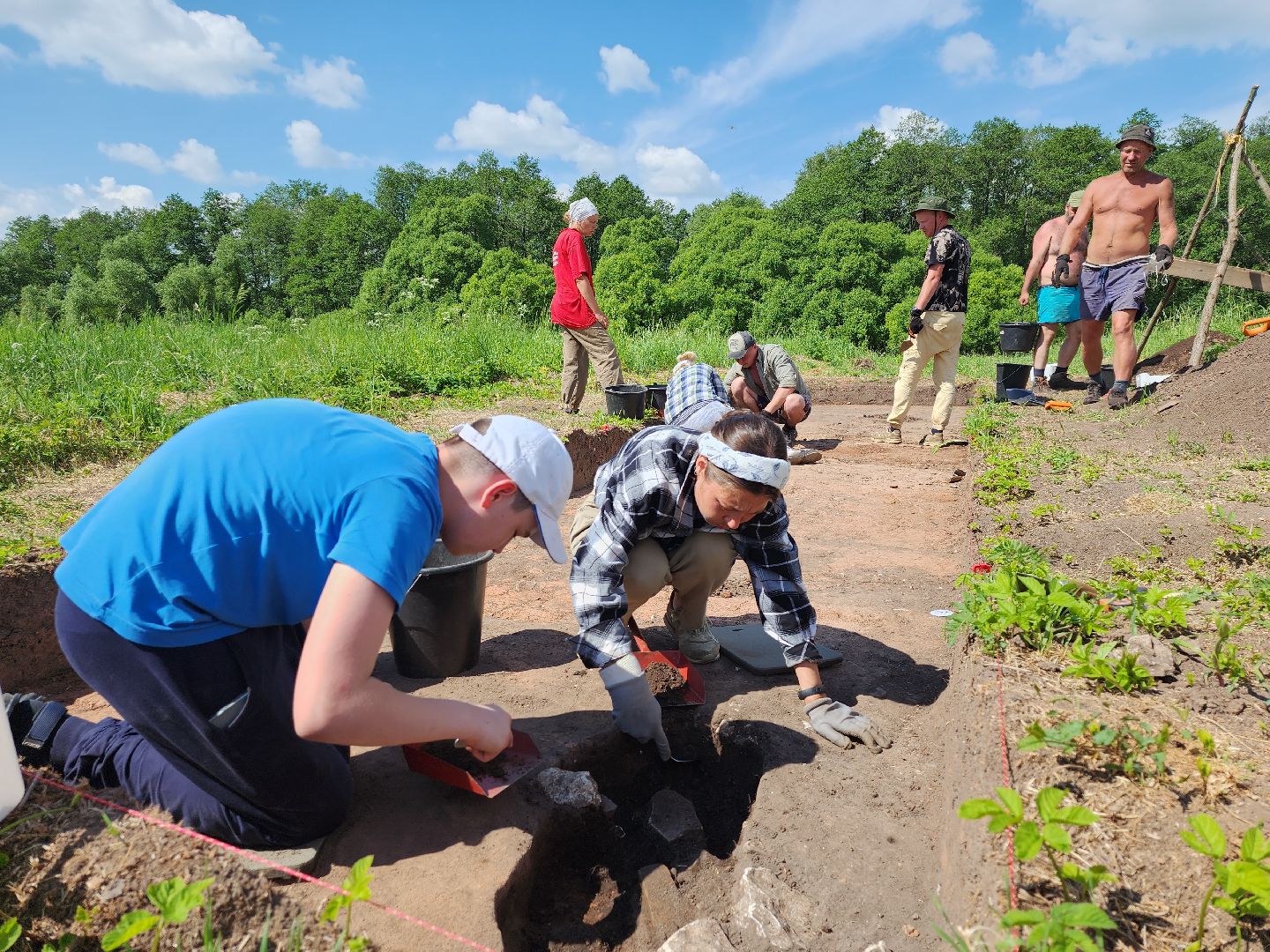 серпухов, подмосковье, зиброво, археологи, раскопки, дети,