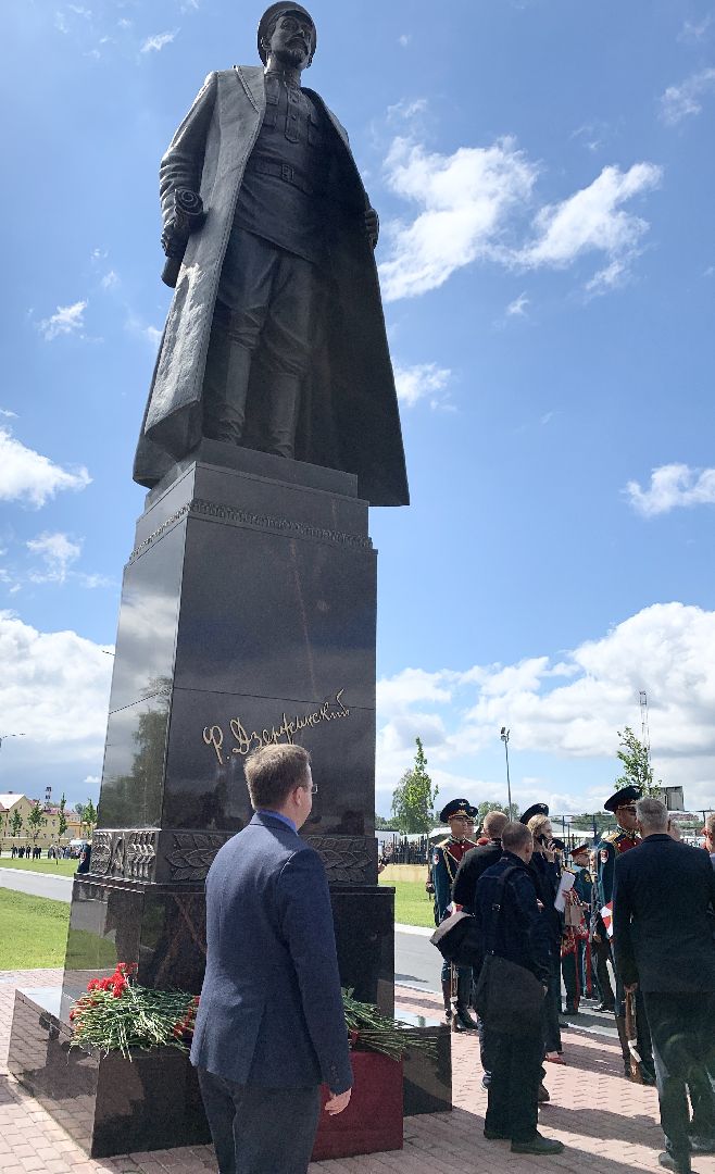 Балашиха, Подмосковье, Открытие памятника Феликсу Дзержинскому, 100 лет дивизии имени Феликса Дзержинского,
