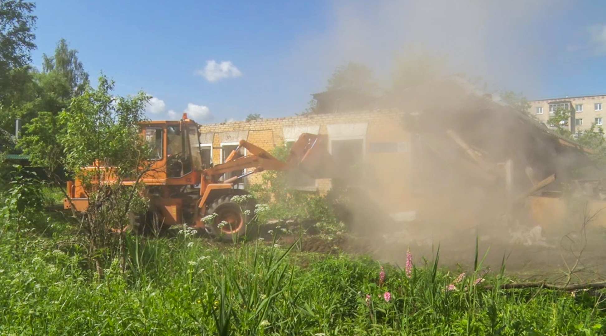 Клин, общество, ЖКХ, снос здания,