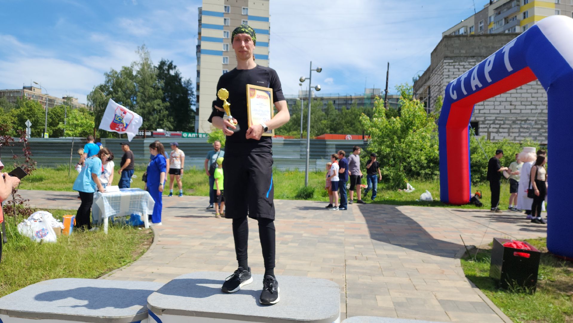 пушкино, забег, день медработника, спорт для всех, мероприятие, соревнование,