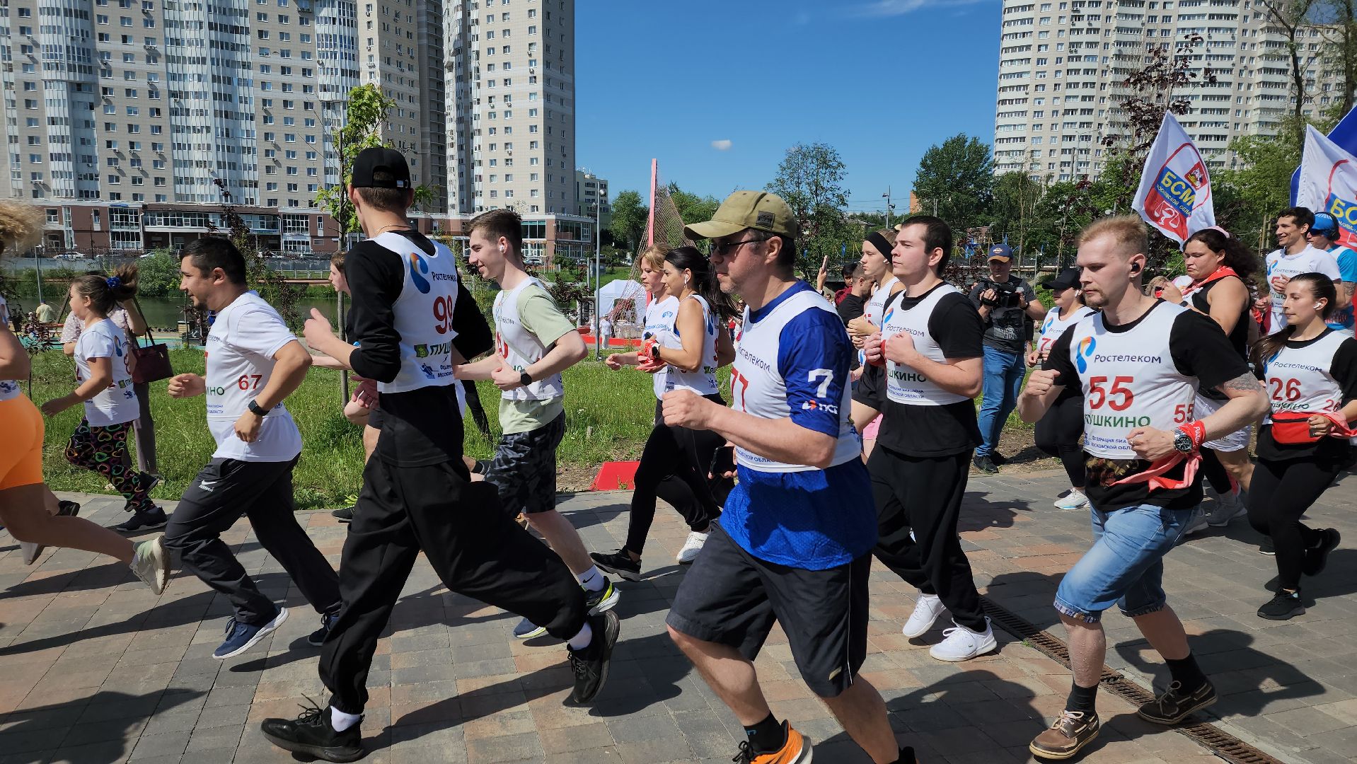 пушкино, забег, день медработника, спорт для всех, мероприятие, соревнование,