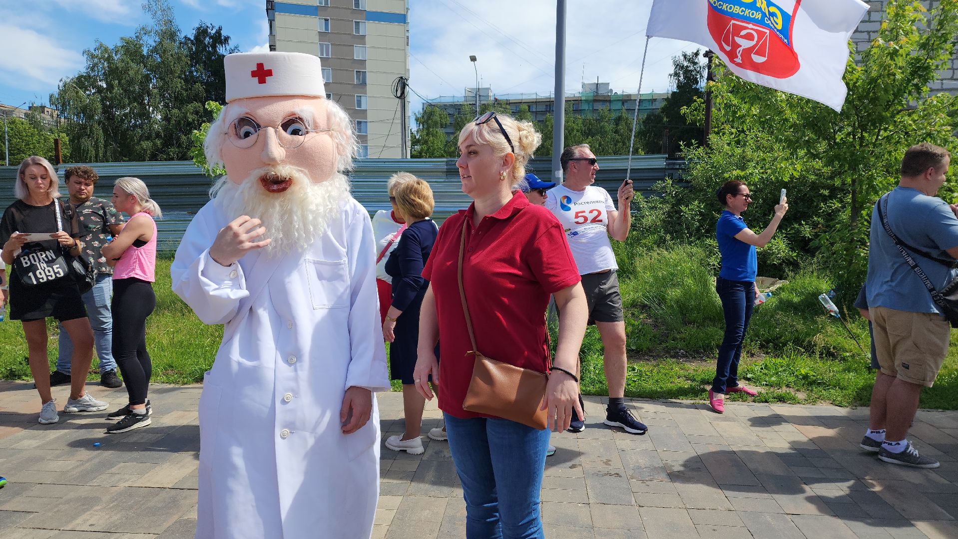 пушкино, забег, день медработника, спорт для всех, мероприятие, соревнование,