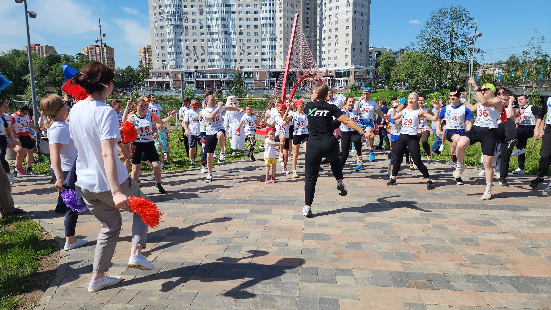 пушкино, забег, день медработника, спорт для всех, мероприятие, соревнование,
