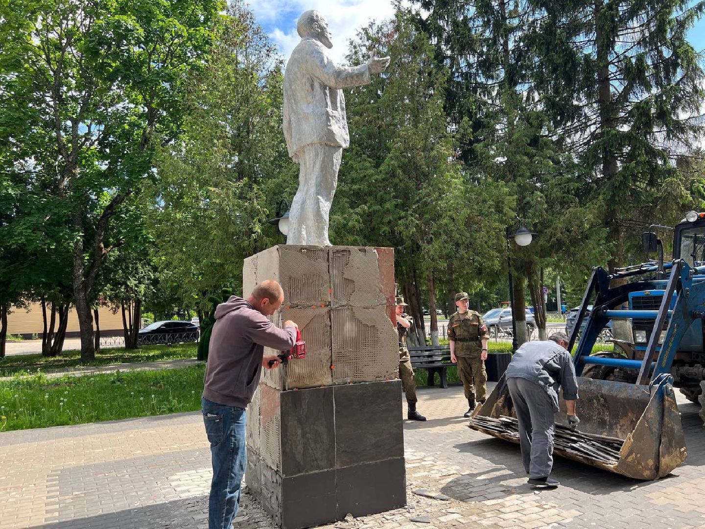 монумент, ремонт, ленин, восход,