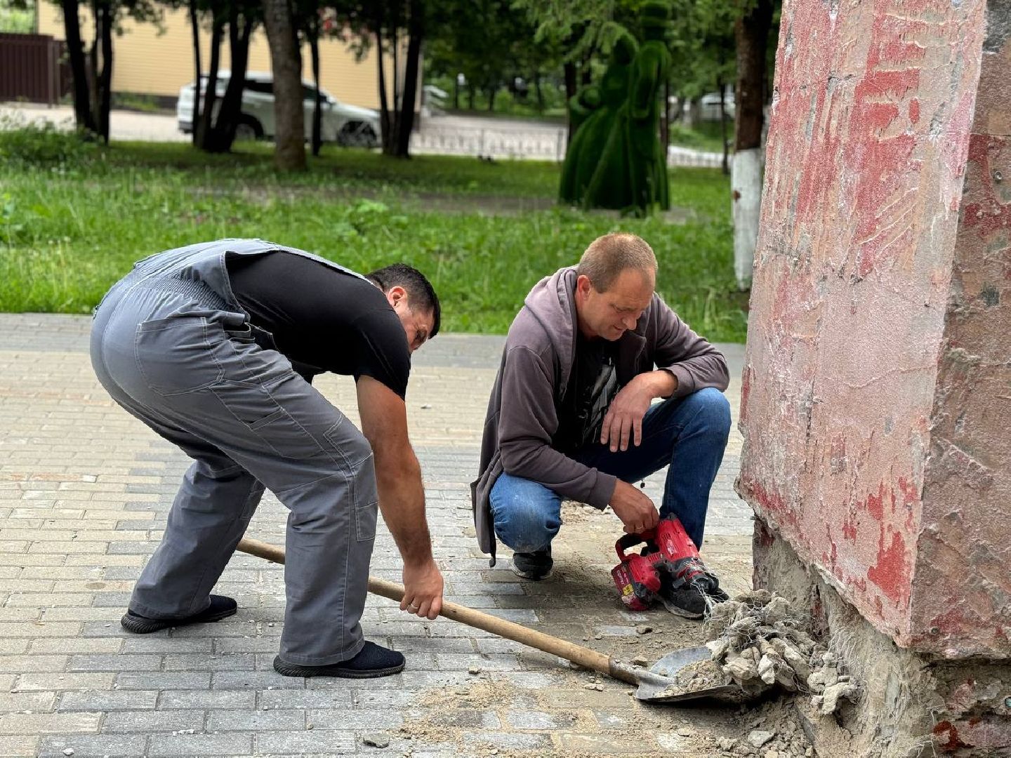 монумент, ремонт, ленин, восход,