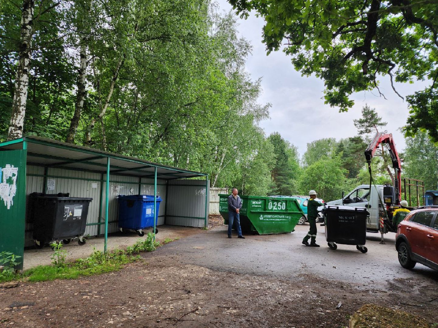 чехов, экология, контейнерная площадка, баки, мусорные контейнеры,