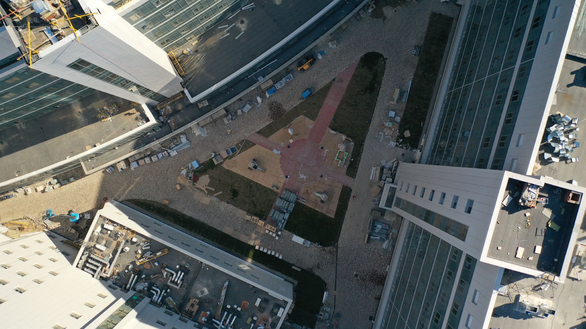 видео с коптера, больница, красногорск,