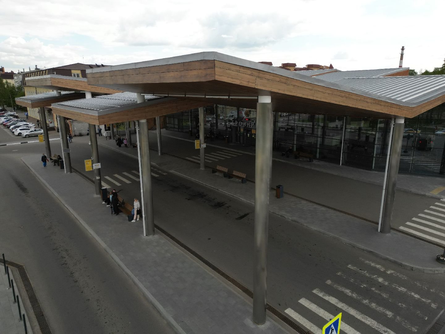 видео с коптера, бронницы, автовокзал,