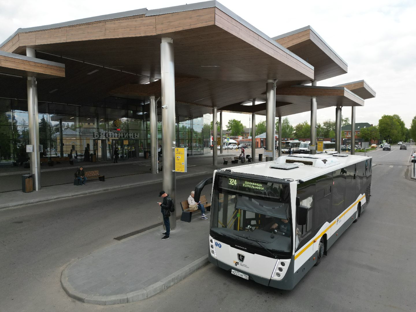 видео с коптера, бронницы, автовокзал,