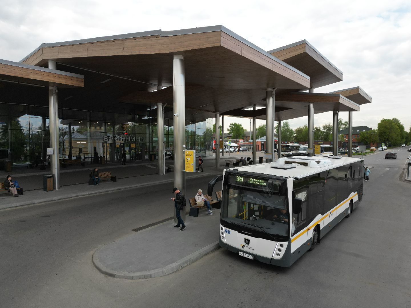 видео с коптера, бронницы, автовокзал,