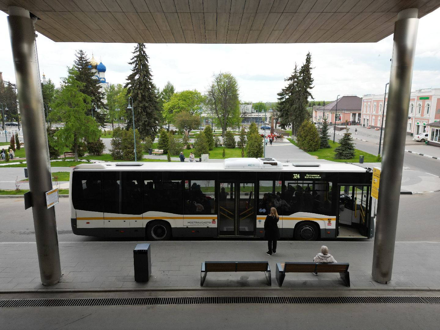 видео с коптера, бронницы, автовокзал,