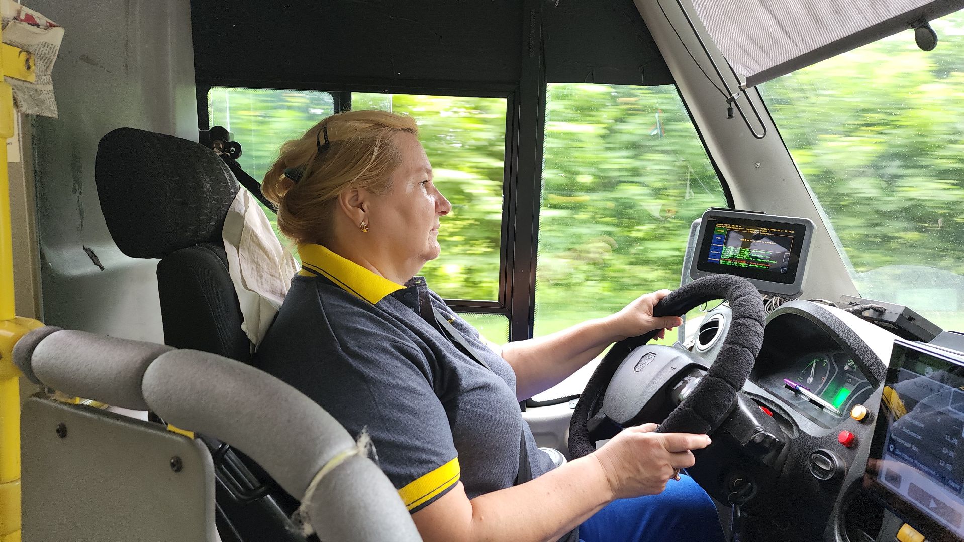 воскресенск, люди, женщина-водитель, мострансавто,