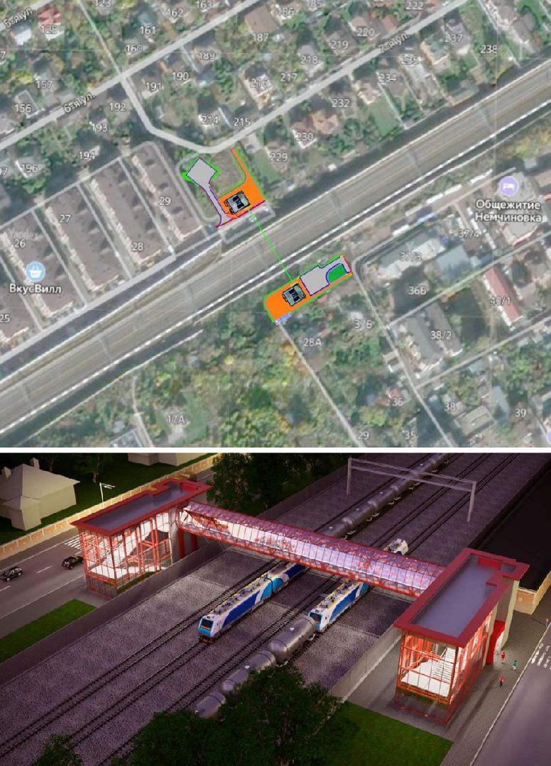 Одинцово, строительство, пешеходный переход,