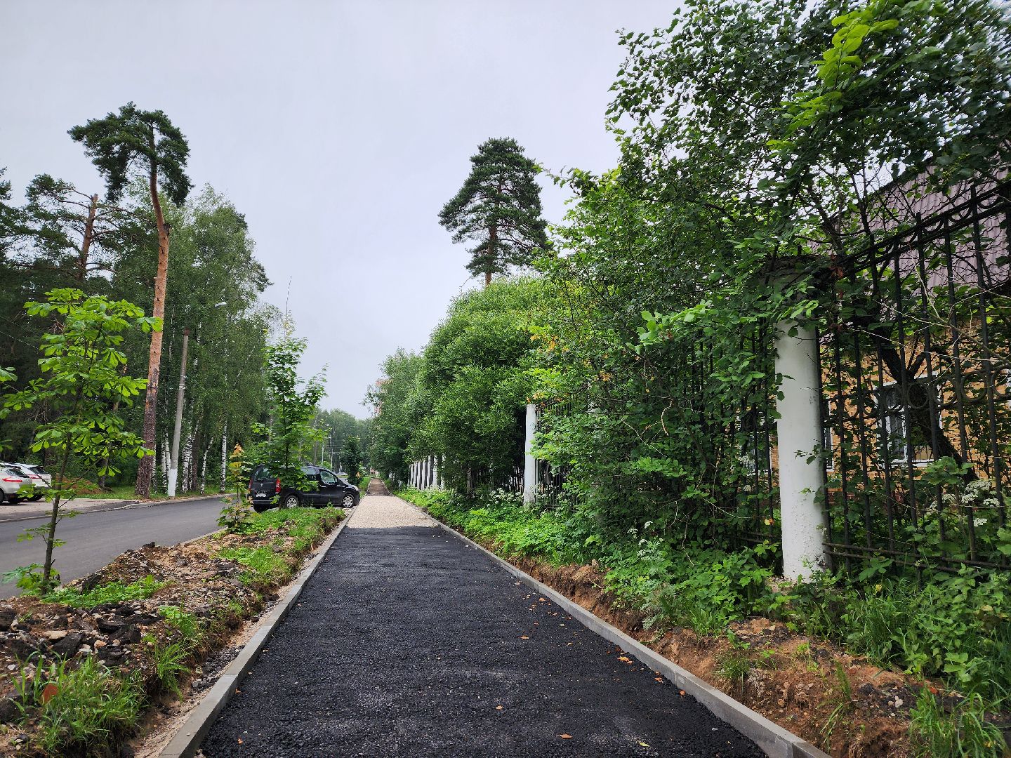 красноармейск, г.о. пушкинский, капремонт дороги, новый тротуар,